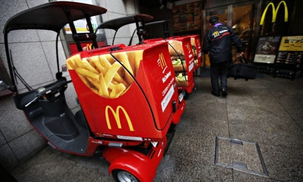 McDonald's delivery scooters