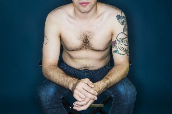 NEW YORK, NY - JULY 7: Tyler Kingkade takes part in a photo shoot focused on men's torsos in New York on Tuesday July 7, 2015. (Photo by Damon Dahlen, Huffington Post) *** Local Caption ***