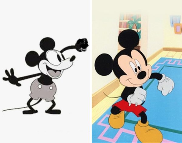 Personagens famosos e seus primeiros esboços