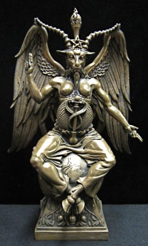 BaphometStatueColdCastBronze