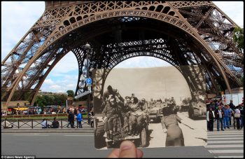 Fotógrafo mostra como estão locais em Paris afetados pela 2ª Guerra Mundial
