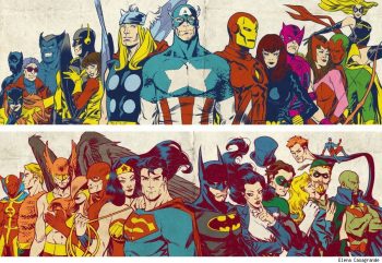 Quais foram os primeiros herois da Marvel e da DC?