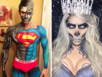 Artista se transforma em vários super-heróis usando apenas maquiagem
