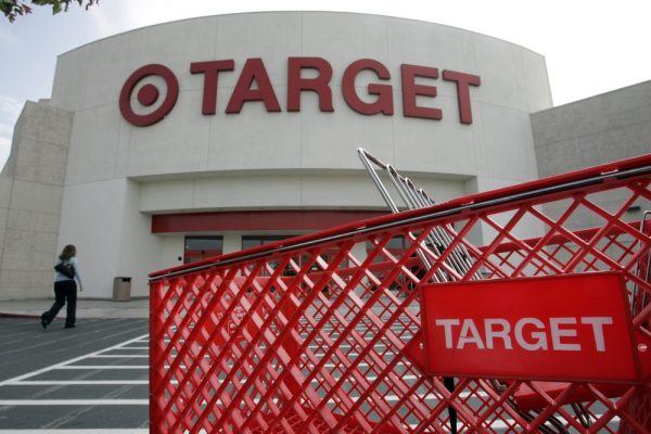 FILE - In this Nov. 20, 2007 file photo, the front entrance of a Target store in Newark, Calif. is shown. Target Corp. is under pressure after losing market share and customers to Wal-Mart, which credits its profits and sales growth to necessities like groceries and its powerful low-cost message. (AP Photo/Paul Sakuma, file)