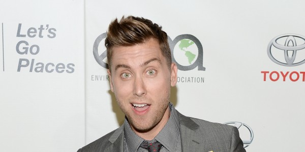 BURBANK, CA - OCTOBER 19: Actor Lance Bass encourages people to love food more and waste it less, by sharing his favorite food as part of the Glad Food Protection #saveitsunday movement at the 23rd Annual Environmental Media Association Awards at Warner Bros. Studios on October 19, 2013 in Burbank, California. (Photo by Michael Kovac/Getty Images for Glad Food Protection)