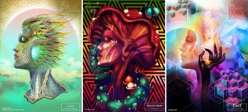 Artista cria ilustrações sob o efeito de 20 drogas diferentes