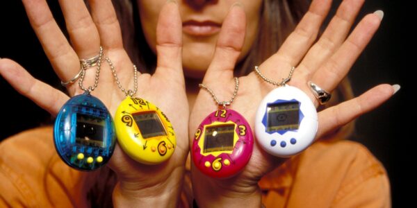 FRANCE - JUNE 02: Illustration: Tamagotchis in France on June 02, 1997. (Photo by Xavier ROSSI/Gamma-Rapho via Getty Images)