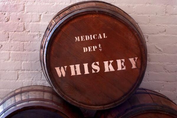 Old 1800s Medicinal (Medical) Whiskey Barrel