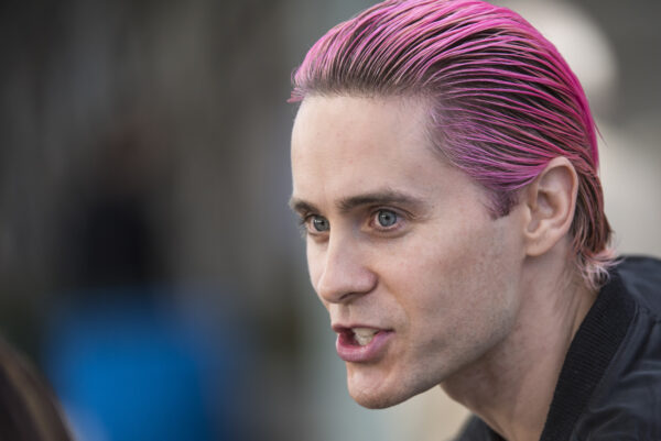 Entertainer Jared Leto interrupts a Bloomberg West television interview at the Vanity Fair 2015 New Establishment Summit in San Francisco, California, U.S., on Tuesday, Oct. 6, 2015. The summit assembles titans of technology, politics, business, and media for inventive programming and inspiring conversations around the ideas and innovations shaping the future. Photographer: David Paul Morris/Bloomberg via Getty Images