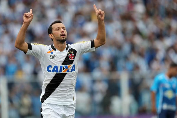 FLORIANOPOLIS - SC - 04/10/2015 - BRASILEIRO A 2015/AVAI X VASCO - Nene do Vasco comemora seu gol durante partida pelo Campeonato Brasileiro A 2015 no estadio Ressacada. Foto: Cristiano Andujar/AGIF/Lancepress!