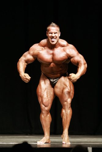 LAS VEGAS, NV - MARCH 30: Four-time Mr. Olympia Jay Cutler poses on stage during the 2013 NPC Jay Cutler Desert Classic at The Pearl concert theater at the Palms Casino Resort on March 30, 2013 in Las Vegas, Nevada. (Photo by Marcel Thomas/FilmMagic)