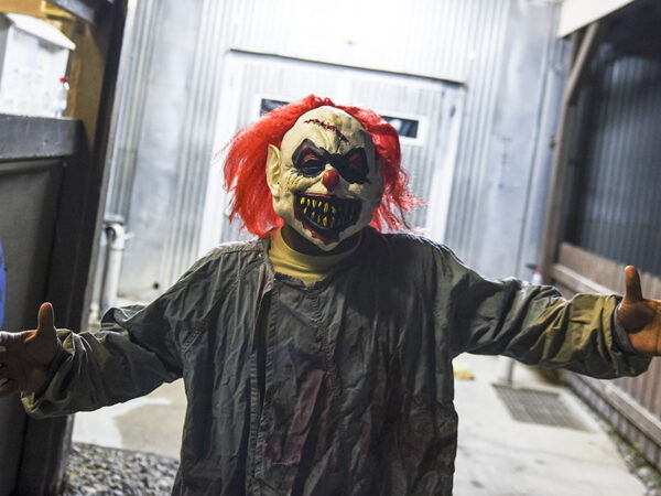 A U.S soldier wearing a scary clown mask takes part in a Halloween party at the US military camp Bondsteel near the town of Ferizaj on October 30, 2015 AFP PHOTO/ARMEND NIMANI (Photo credit should read ARMEND NIMANI/AFP/Getty Images)