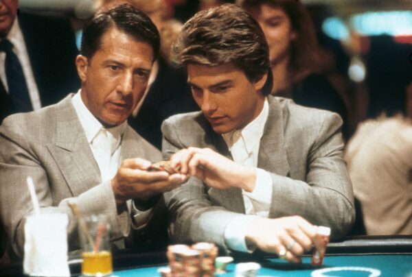 RAIN MAN US 1988 DUSTIN HOFFMAN TOM CRUISE Date 1988, , Photo by: Mary Evans/GUBER-PETERS COMPANY / MIRAGE ENTERTAINMENT / STAR PARTNERS/Ronald Grant/Everett Collection(10379650)