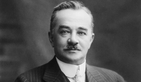 13 Nov 1923, Harrisburg, Pennsylvania, USA --- Milton Hershey founded Hershey Chocolate as well as built Hershey, Pennsylvania for his employees. He became a prominent philanthropists and gave his fortune to helping those in need. --- Image by © Bettmann/CORBIS