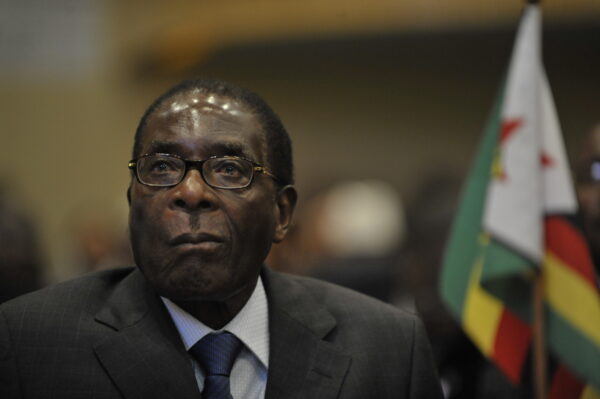 Robert Mugabe, president of Zimbabwe, attends the 12th African Union Summit Feb. 2, 2009 in Addis Ababa, Ethiopia. The assembly agreed to a schedule for the formation of Zimbabwe's new unity government, calling for the immediate lifting of sanctions on the country. (U.S. Navy photo by Mass Communication Specialist 2nd Class Jesse B. Awalt/Released)