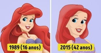 É assim que as princesas da Disney estariam nos dias de hoje caso envelhecessem conforme a sua idade real