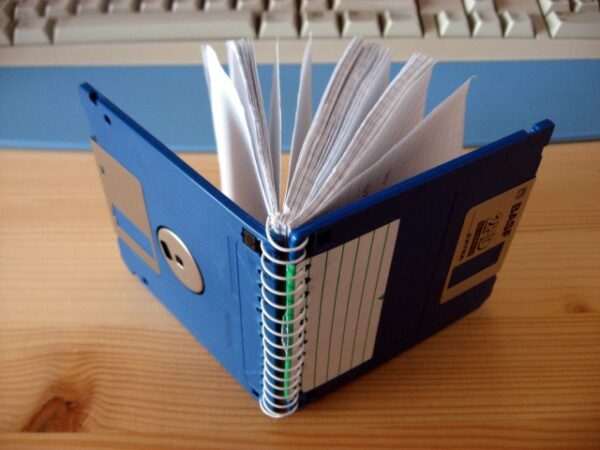 Caderninhos / Bloco de anotações de disquete