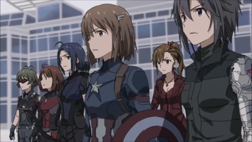 Como seria os heróis de Capitão América: Guerra Civil no formato de anime?