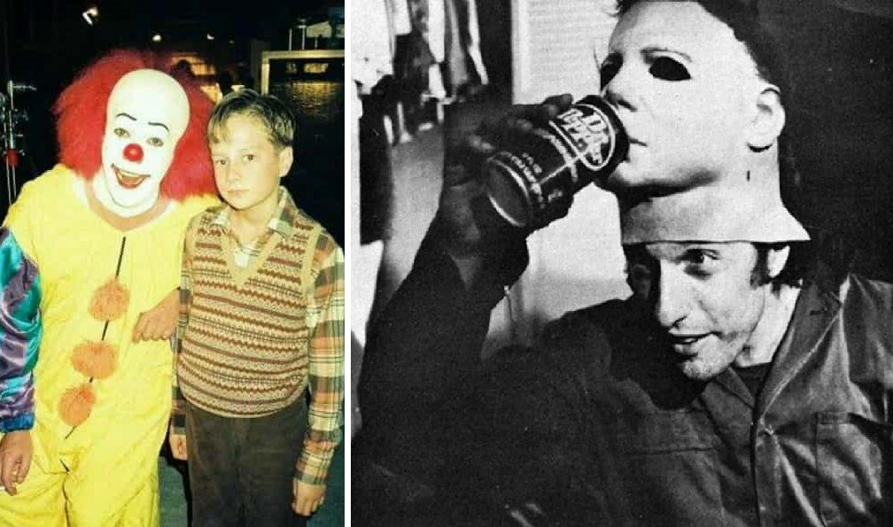 7 imagens não tão assustadoras dos bastidores de filmes assustadores