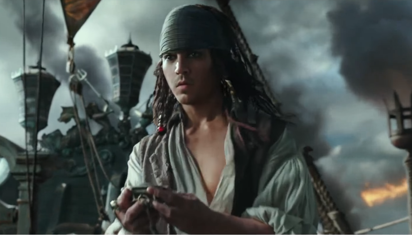 Piratas do Caribe 5 - Novo trailer mostra Jack Sparrow jovem