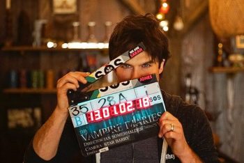 12 melhores fotos do set da série The Vampire Diaries
