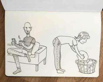 Ele fez 15 ilustrações que mostram como foi o seu namoro durante 5 anos