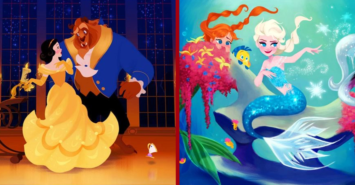 Como seria se 12 princesas da Disney trocassem de lugar entre si?