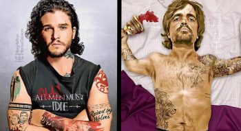 10 personagens de Game of Thrones tatuados como você nunca viu