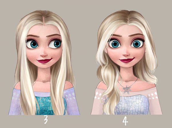 Artista recria algumas princesas da Disney com cortes de cabelos bem diferentes