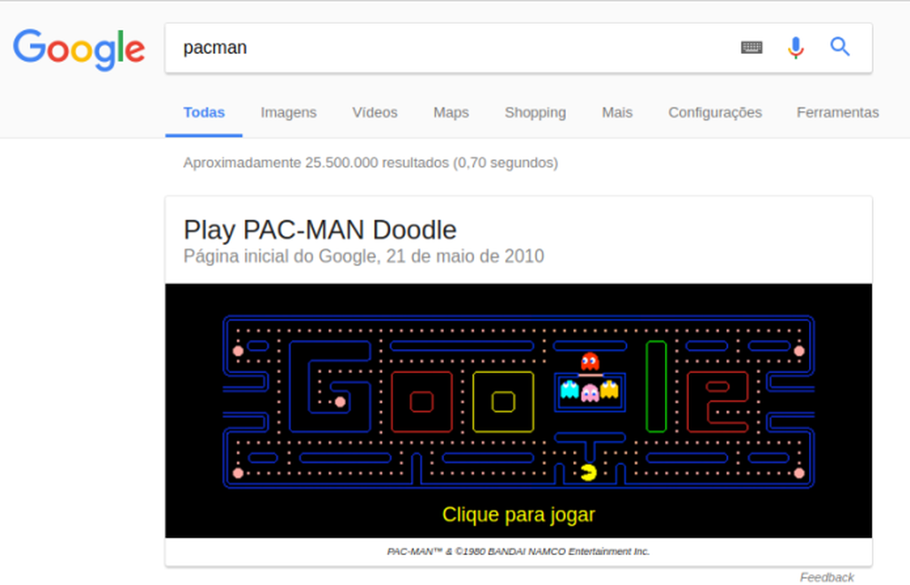 Jogos divertidos que o Google esconde