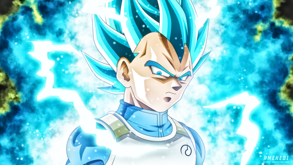 Revelada nova forma do Vegeta Super Saiyajin Deus!