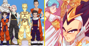 34 imagens bizarras que colocam os personagens de Dragon Ball em outros universos