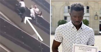 Imigrante escala prédio para salvar criança e ganha presente do presidente Francês [Vídeo]