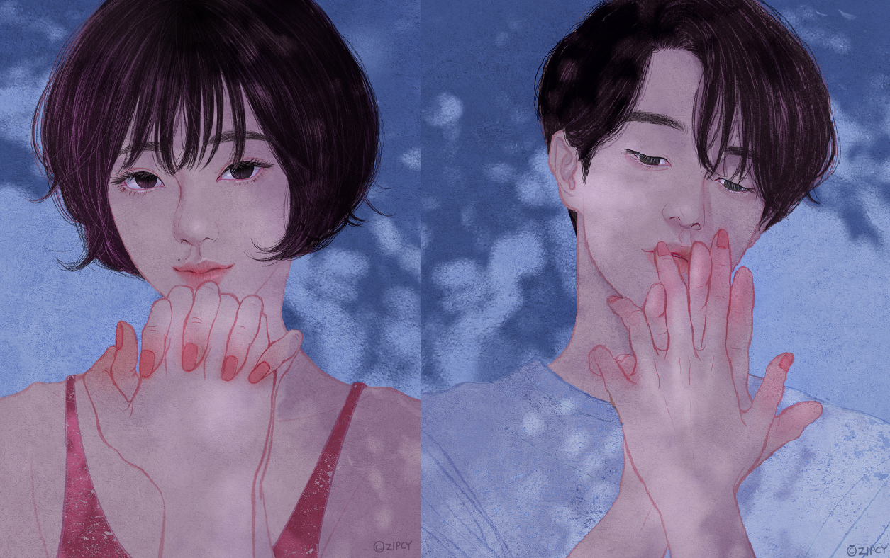 Ilustrador coreano captura o amor de forma tão real que você até pode senti-lo