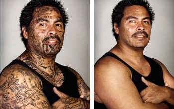 Ensaio chocante mostra como algumas pessoas super tatuadas ficariam sem elas