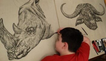 Garoto que sonhava em ser desenhista desde os 2 anos, mostra seus incríveis desenhos