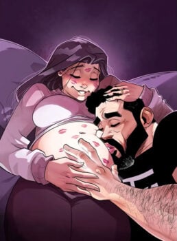 10 ilustrações que mostram a divertida vida de um casal ”grávido”