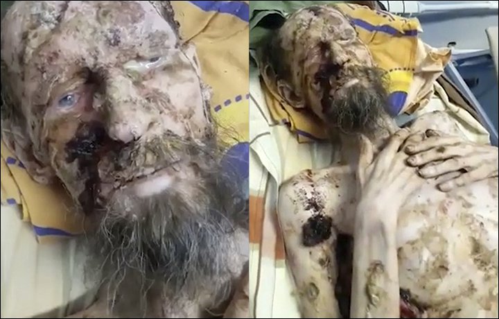 Esse homem foi feito de ''refém'' por um urso durante 30 dias? É falso!