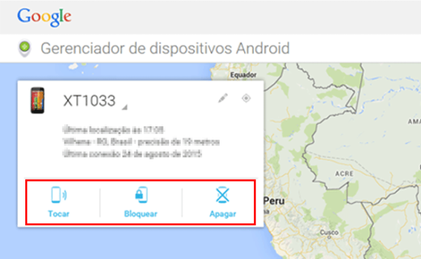 Ative a função “Encontre meu dispositivo”