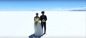 Eles usaram o dinheiro do casamento para viajar durante 400 dias
