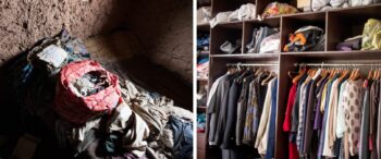 10 imagens que mostram os guarda-roupas de ricos e pobres em diferentes países