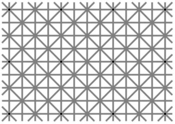 Quantos pontos negros você é capaz de enxergar nessa imagem?