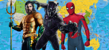 Qual é o filme de quadrinho mais popular em cada país do mundo?