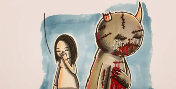 Artista ilustra transtornos mentais como sendo monstros