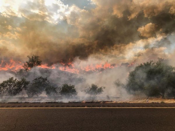 Incêndio florestal foi tão grande que foi visto do espaço
