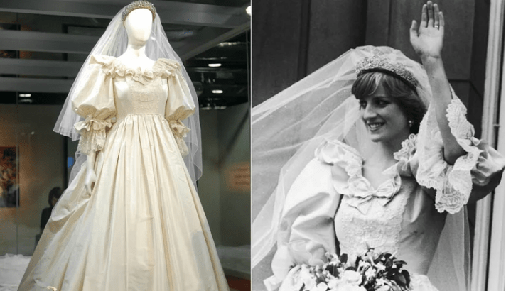 Vestido de noiva da princesa Diana será exposto a partir de junho