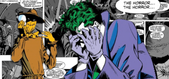 O que acontece quando o Coringa é atingido pelo Gás do Medo?