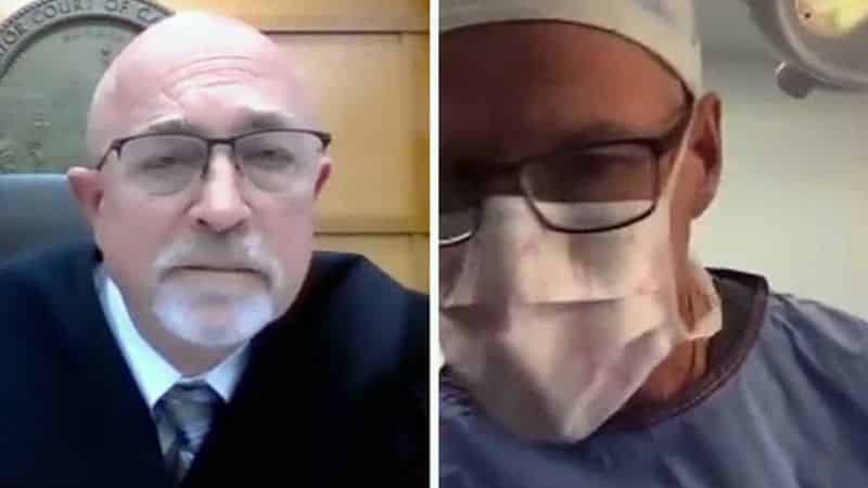 Cirurgião participa de audiência judicial virtual nos EUA enquanto operava paciente