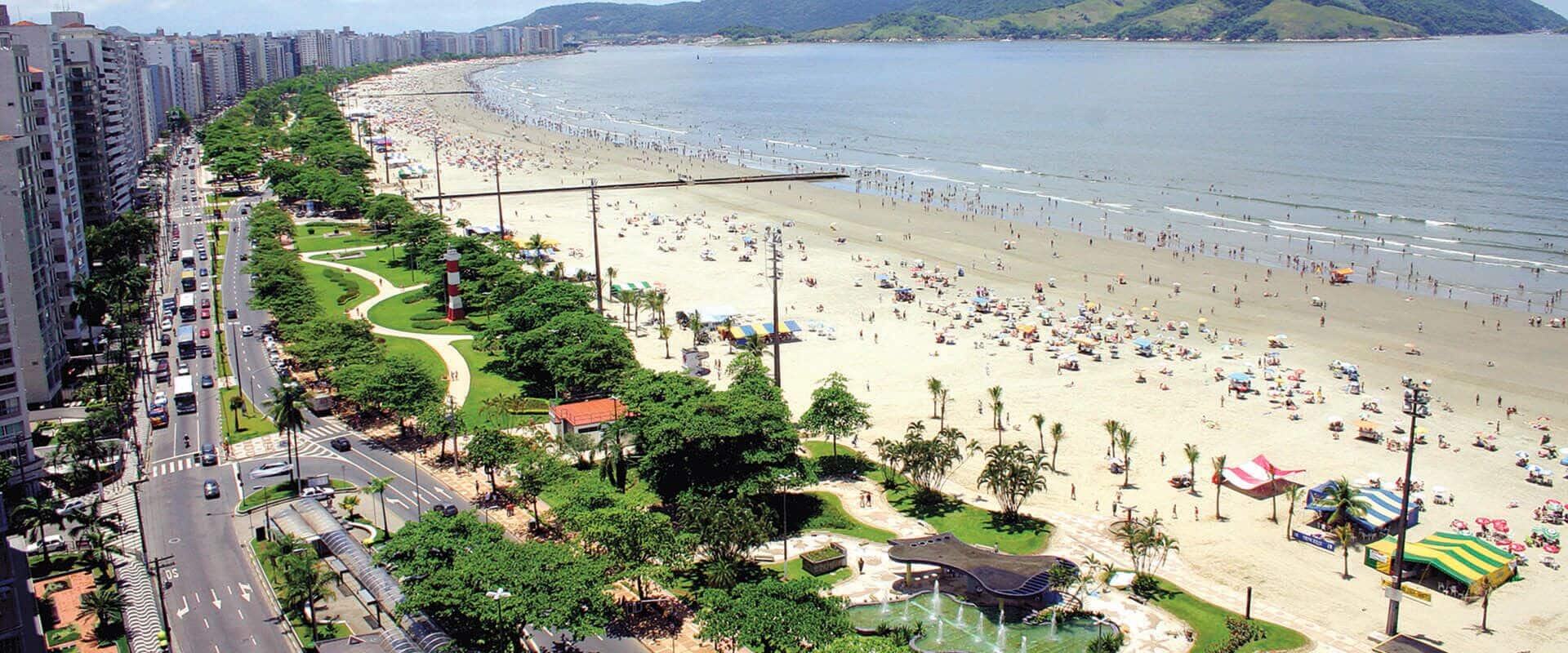 Por que existem jardins na orla de Santos?