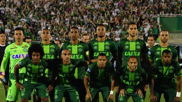 Chapecoense enfrentaria o Atlético Nacional de Medellín pela final da Copa Sul-Americana, em 2016.